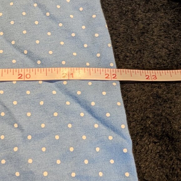 Ralph Lauren Blue Polka Dot Nightgown Night Dress Pajama Size Large 100% Cotton - Picture 8 of 9